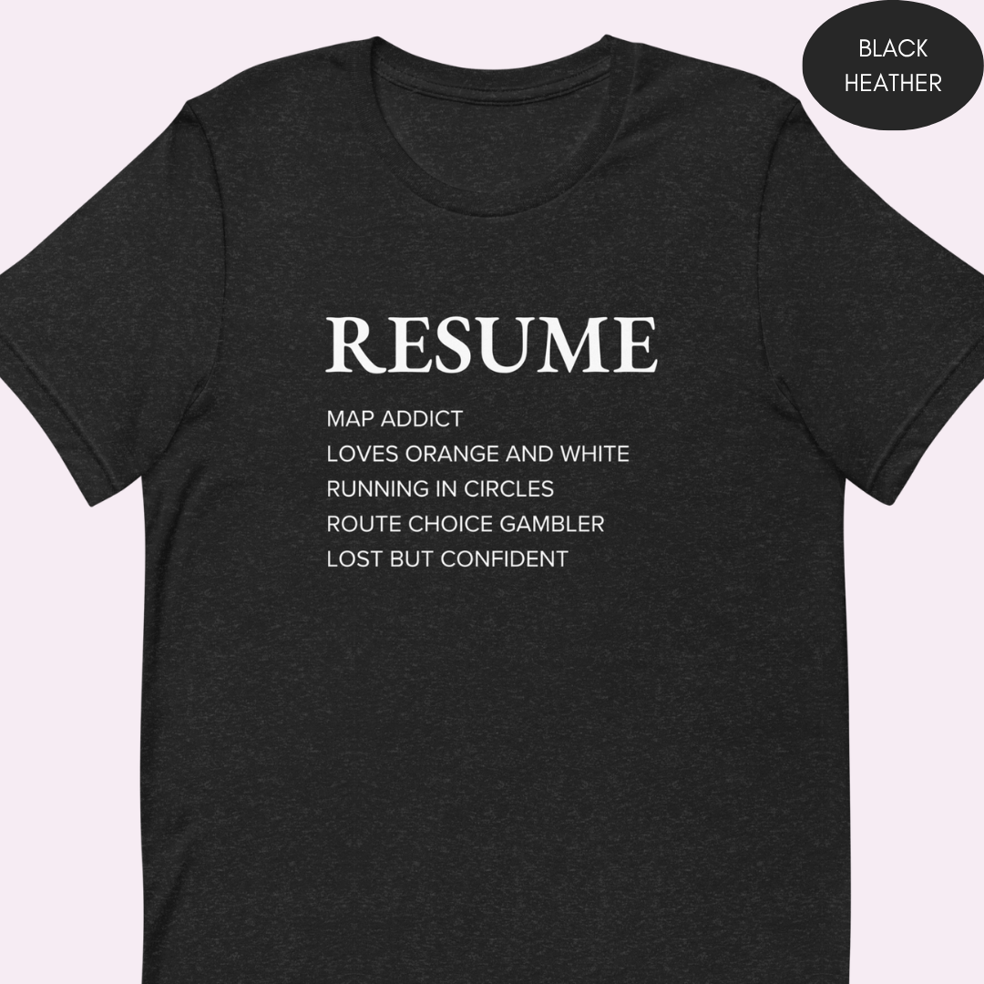 Orienteering Resume T-shirt