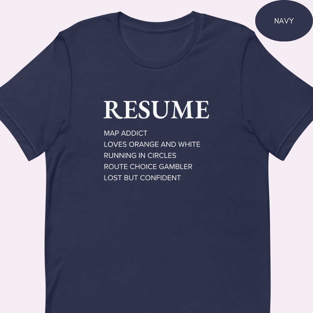 Orienteering Resume T-shirt