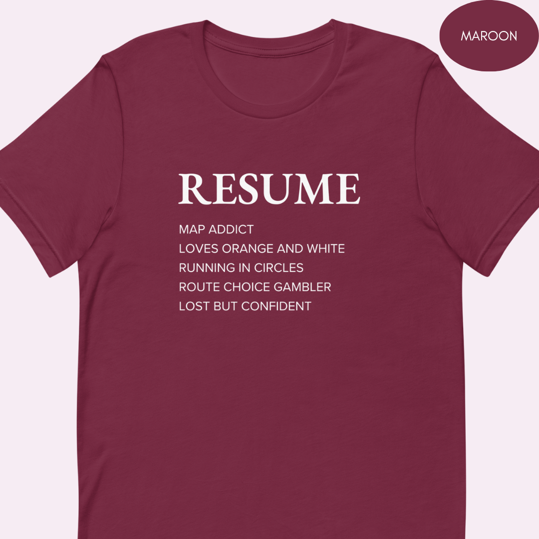 Orienteering Resume T-shirt