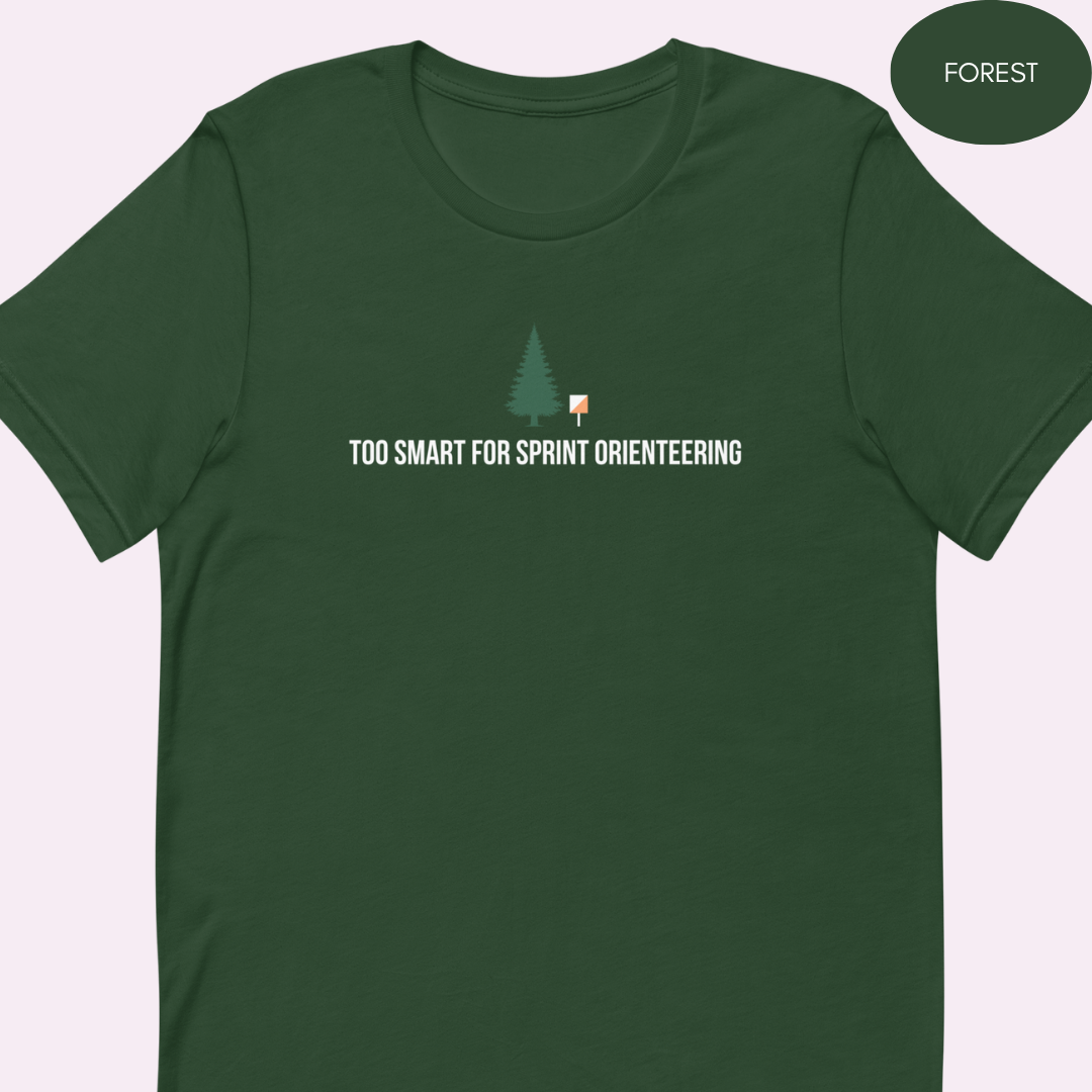 Too Smart for Sprint Orienteering T-shirt