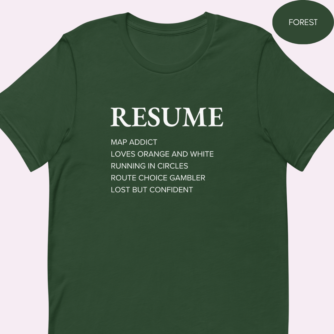 Orienteering Resume T-shirt