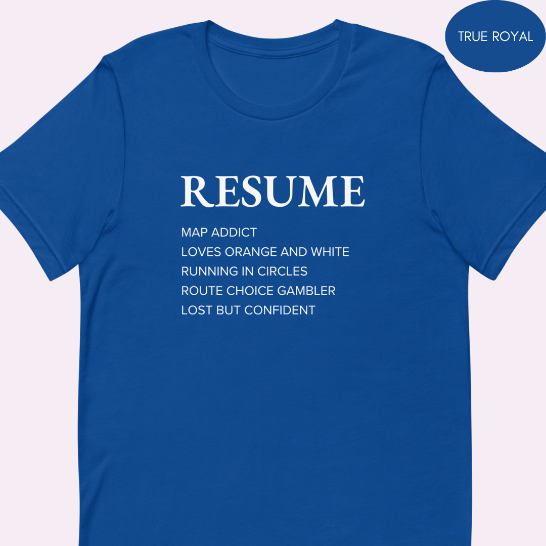 Orienteering Resume T-shirt