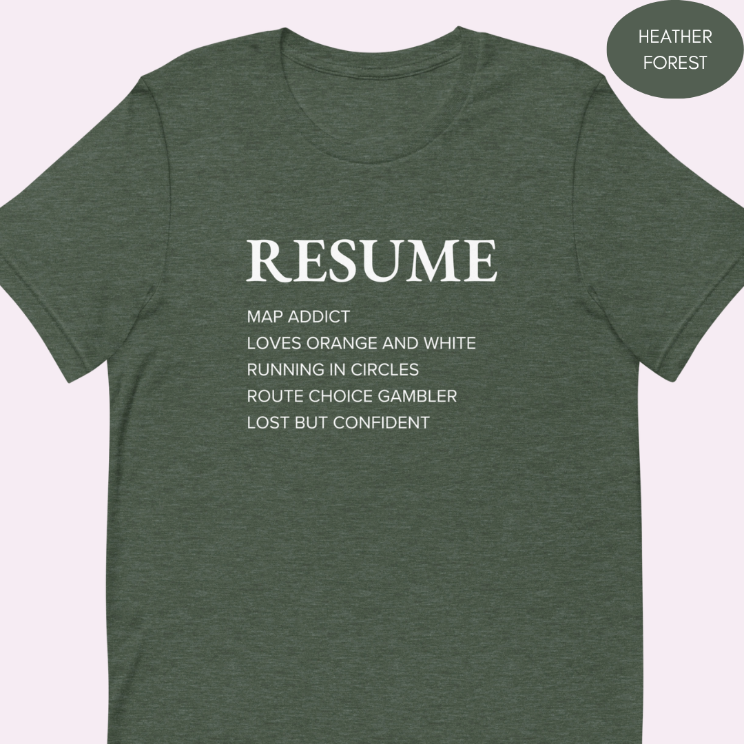 Orienteering Resume T-shirt