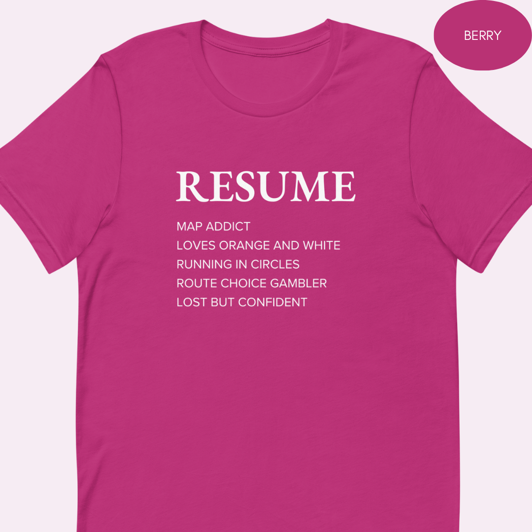 Orienteering Resume T-shirt