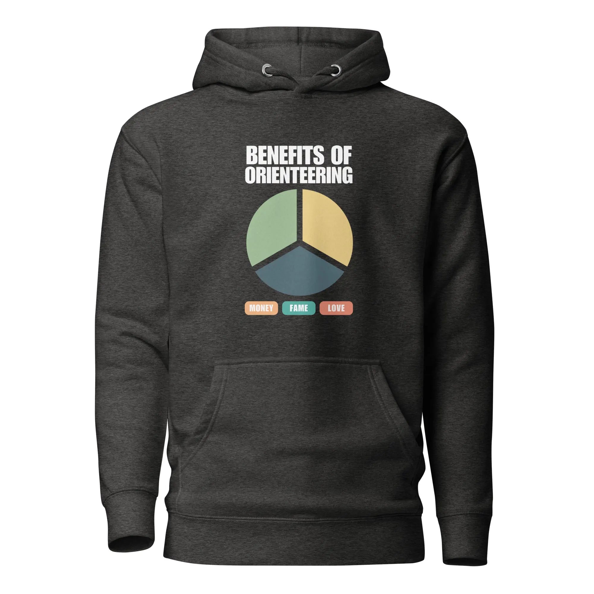 Benefits of Orienteering Pie Chart Hoodie 
