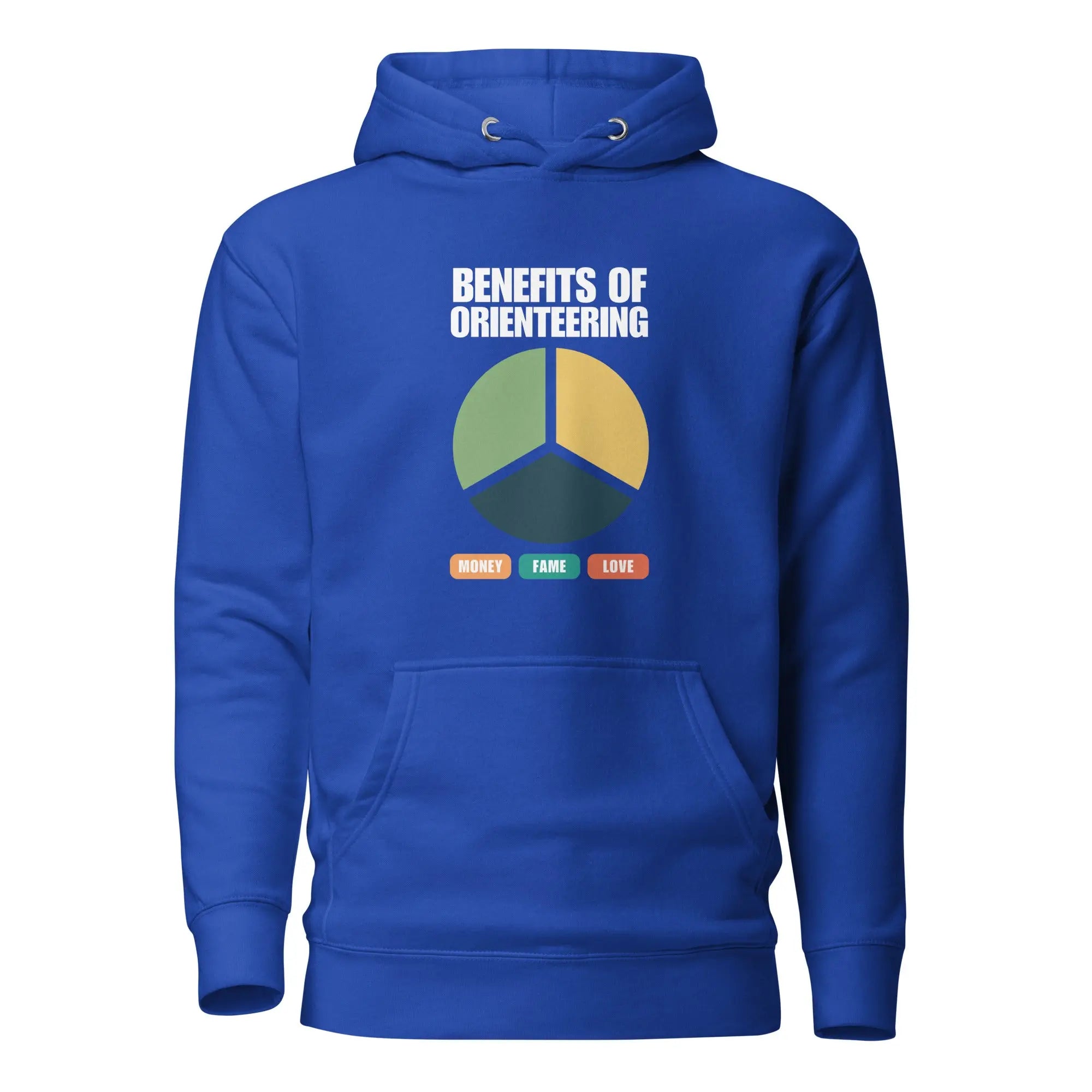 Benefits of Orienteering Pie Chart Hoodie 