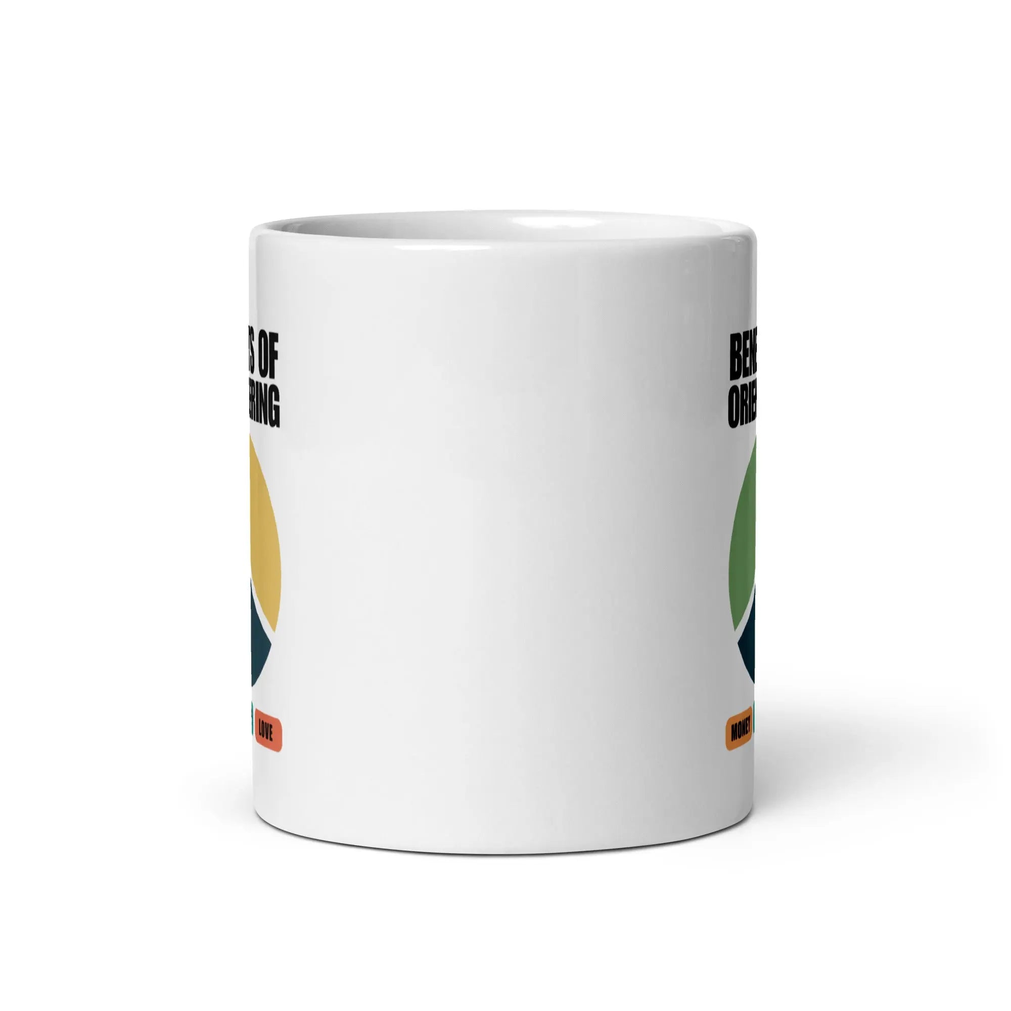 Benefits of Orienteering Pie Chart Mug 