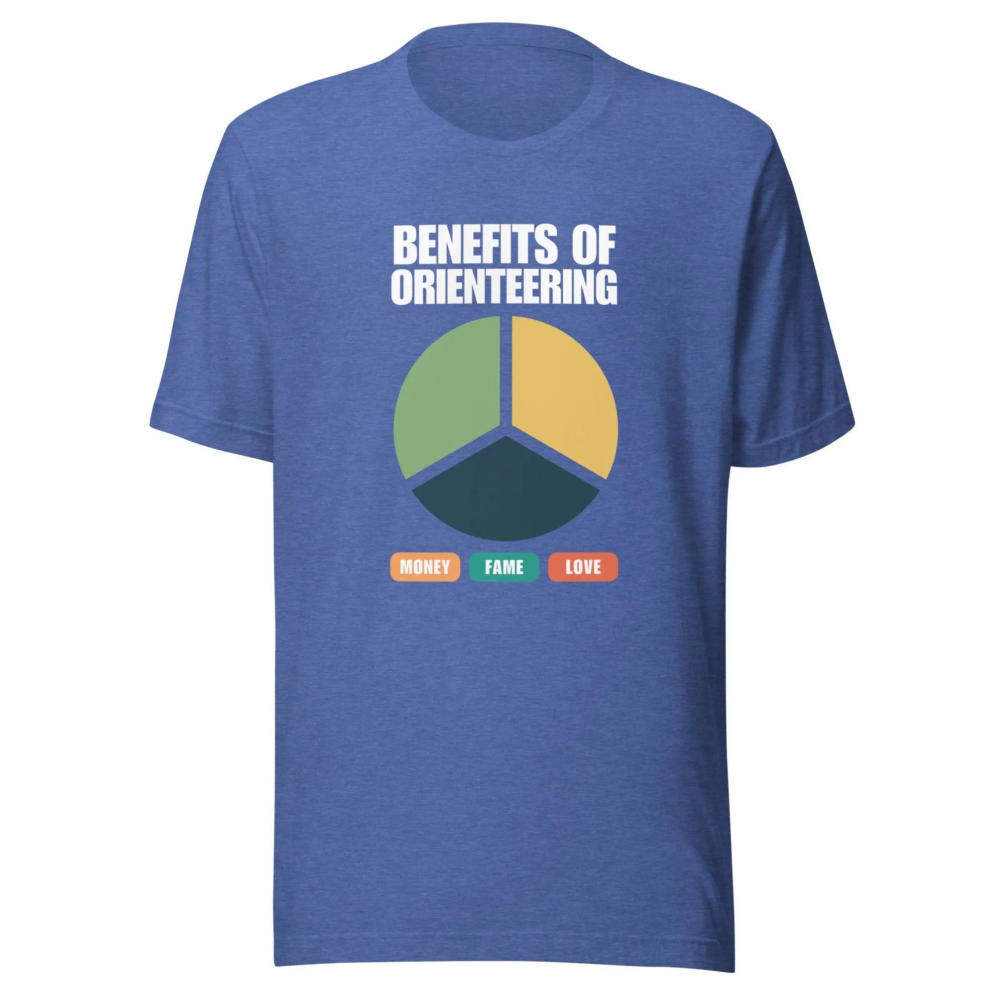 Benefits of Orienteering Pie Chart T-shirt 