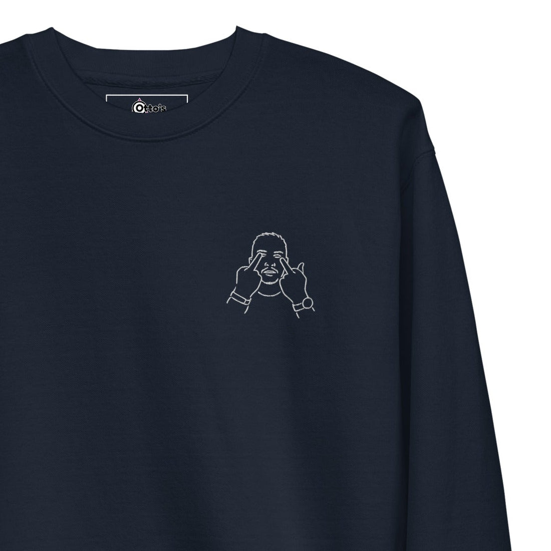 Product mockup navy blazer