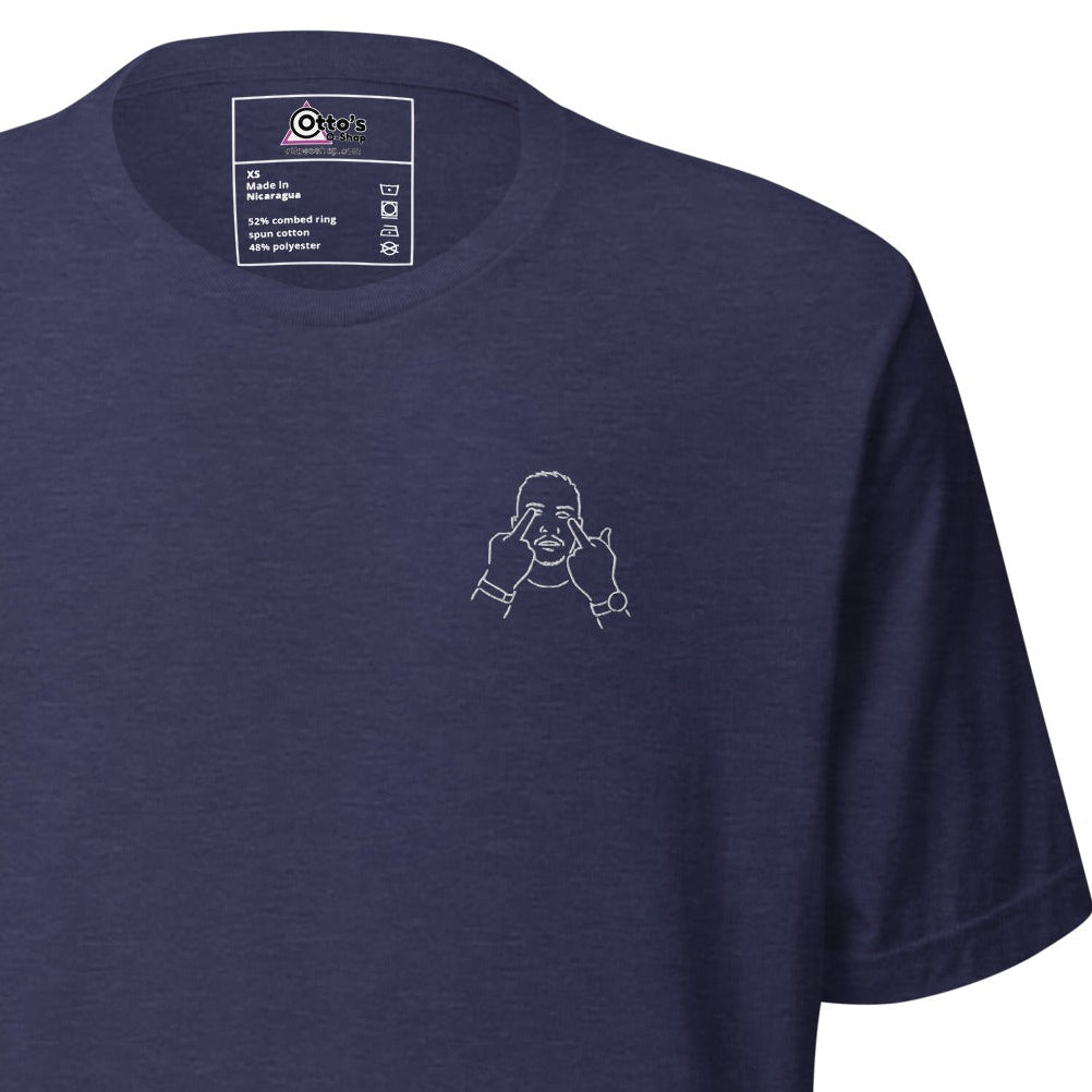 Product mockup heather midnight navy