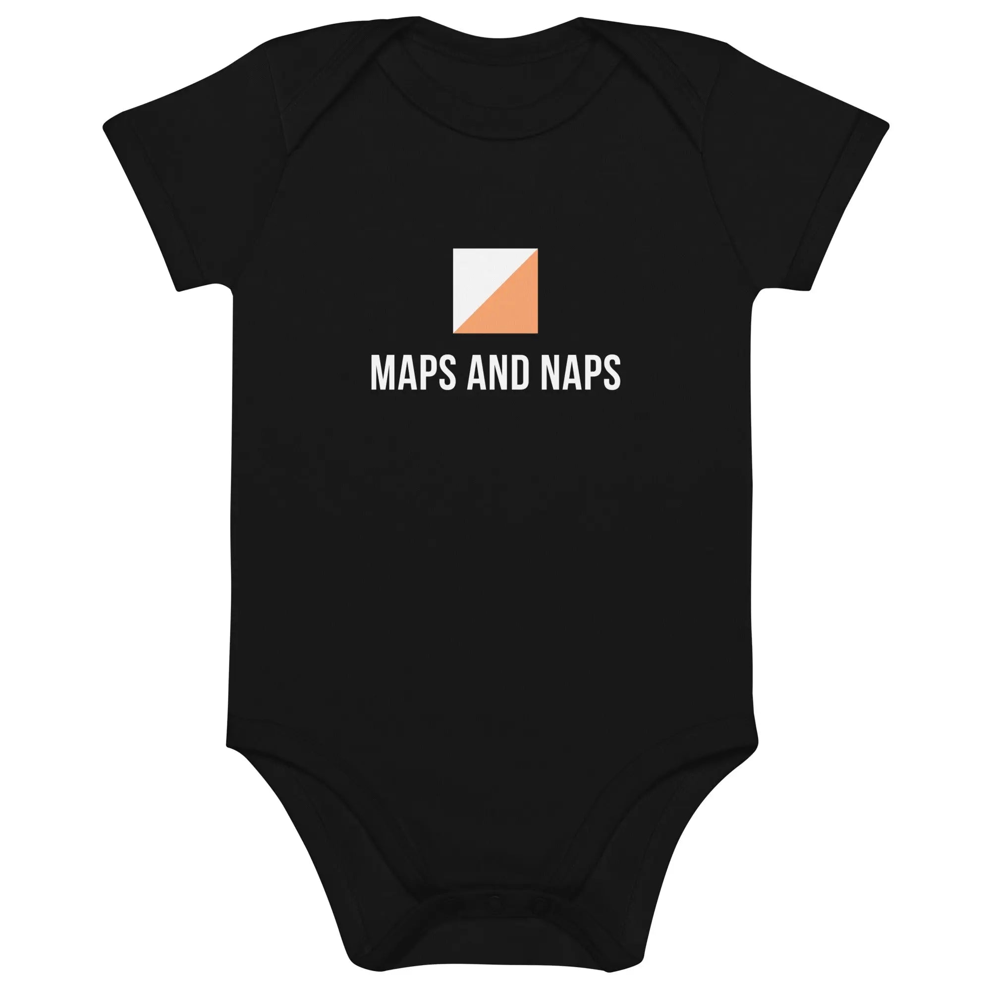 Maps and Naps Orienteering Baby Bodysuit 