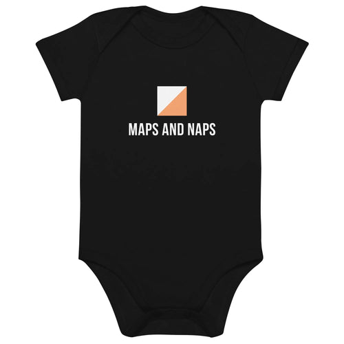 Maps and Naps Orienteering Baby Bodysuit 