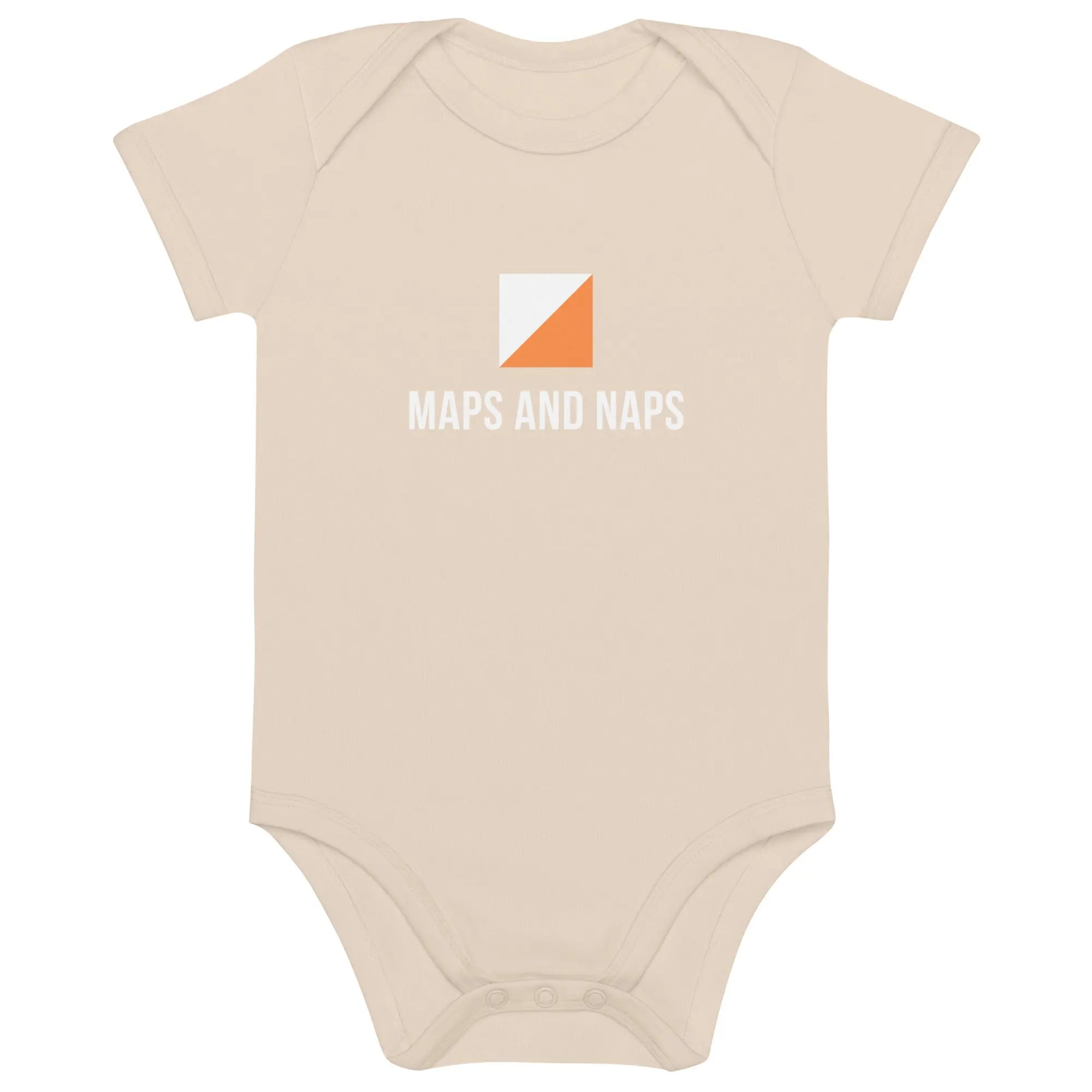 Maps and Naps Orienteering Baby Bodysuit 