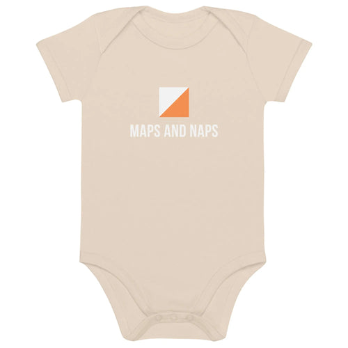 Maps and Naps Orienteering Baby Bodysuit 