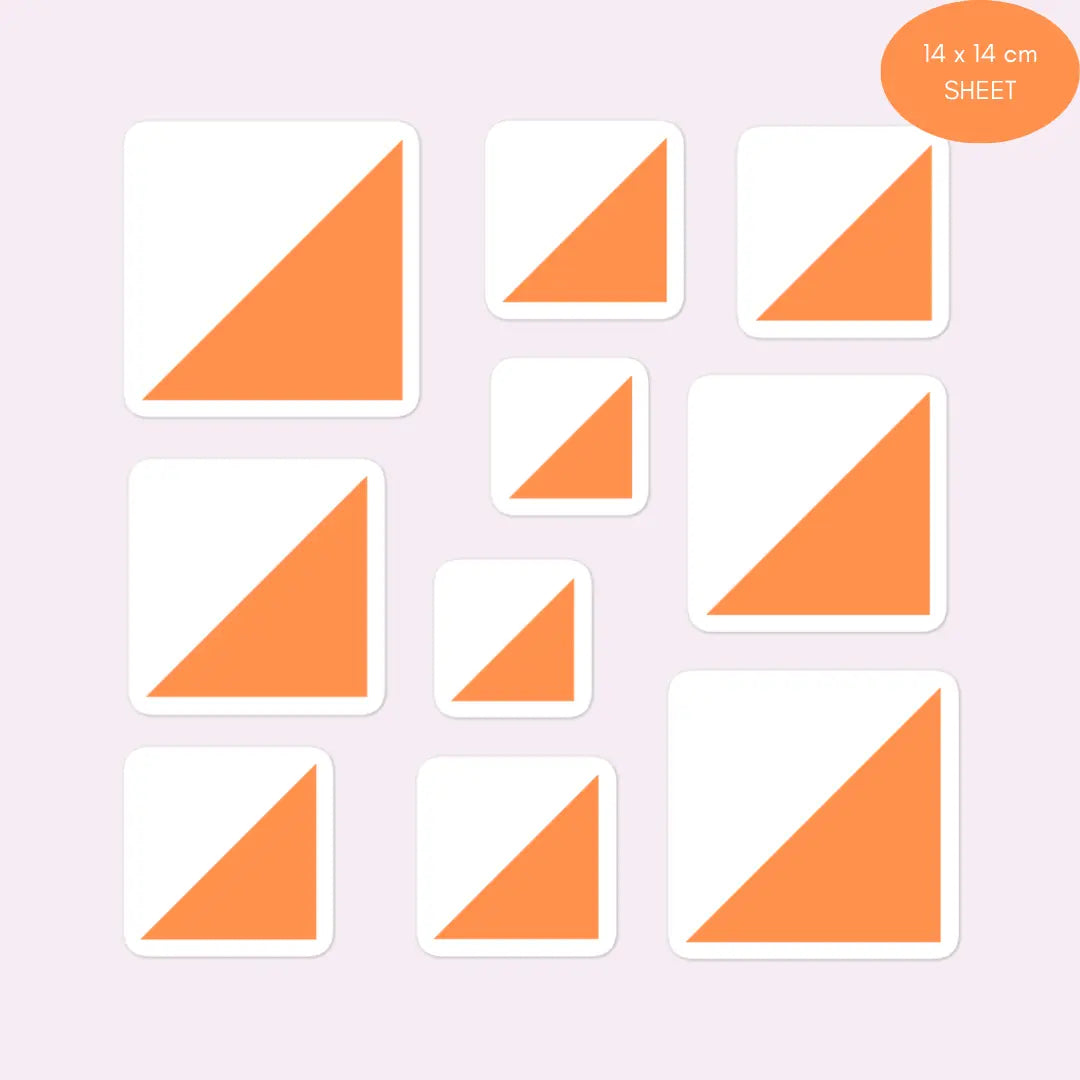 Orienteering Control Flag Sticker Pack 