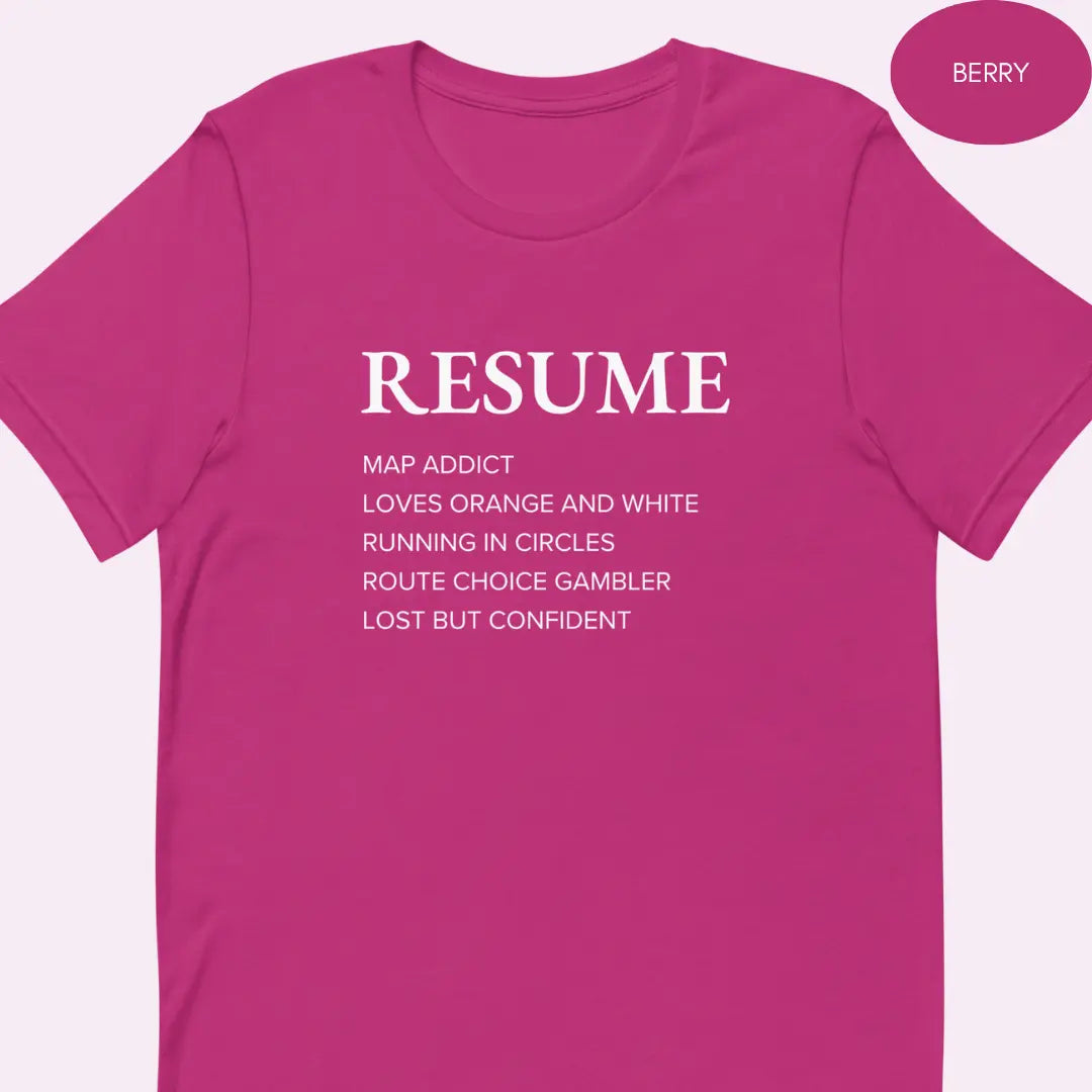 Orienteering Resume T-shirt 
