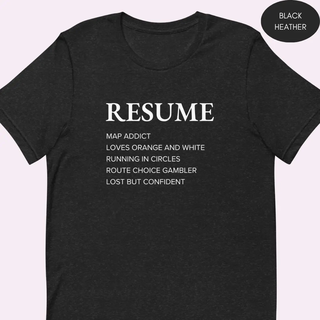 Orienteering Resume T-shirt 