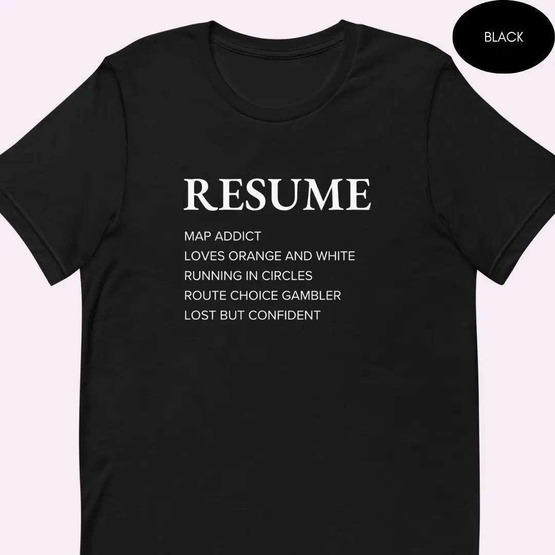 Orienteering Resume T-shirt 