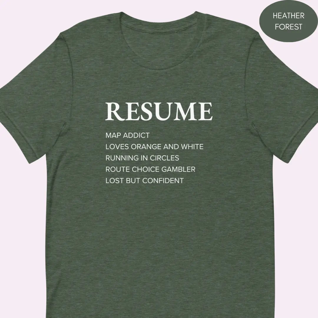 Orienteering Resume T-shirt 