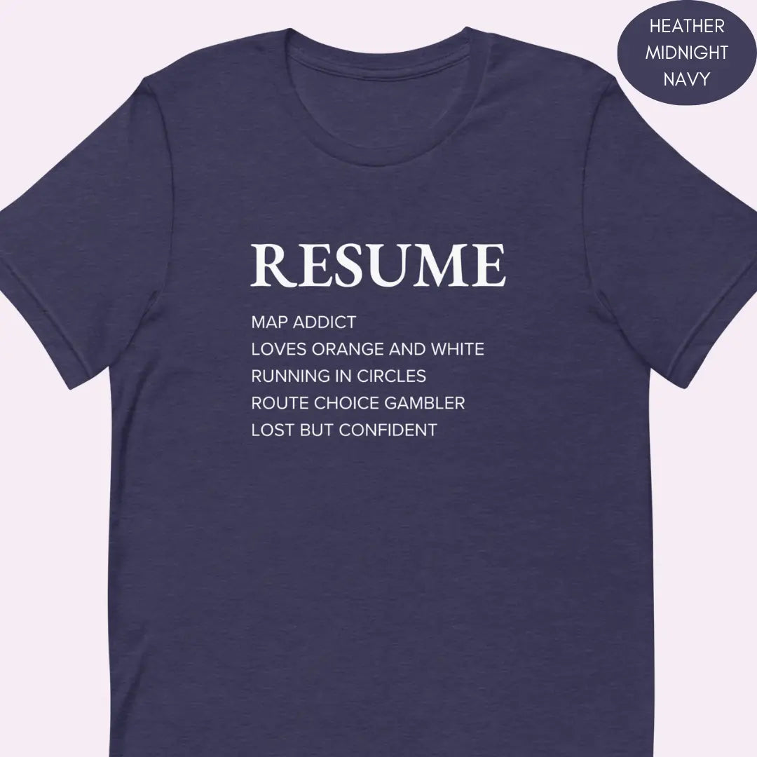 Orienteering Resume T-shirt 