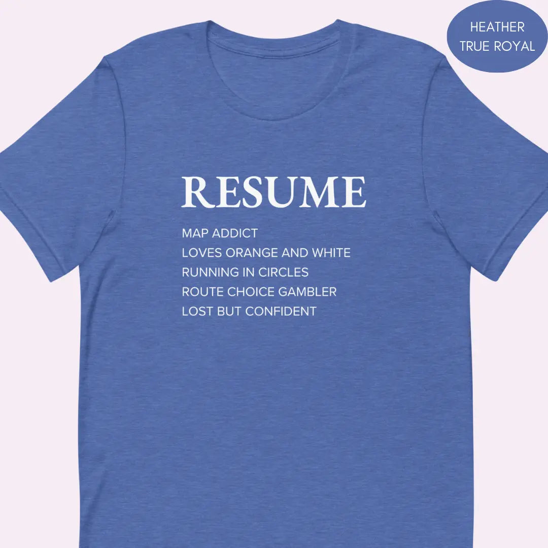 Orienteering Resume T-shirt 