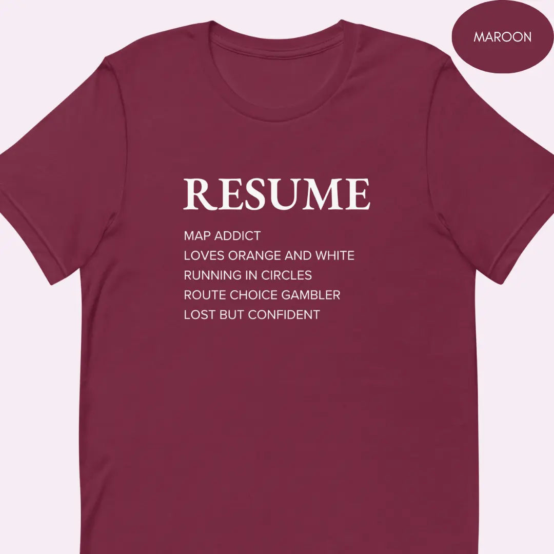 Orienteering Resume T-shirt 