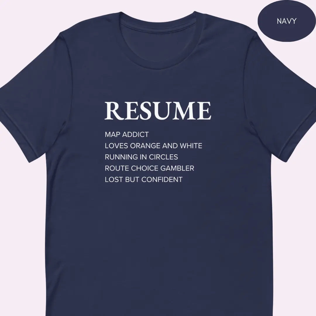Orienteering Resume T-shirt 