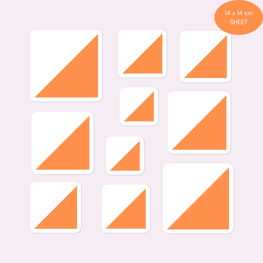 Orienteering Control Flag Sticker Pack