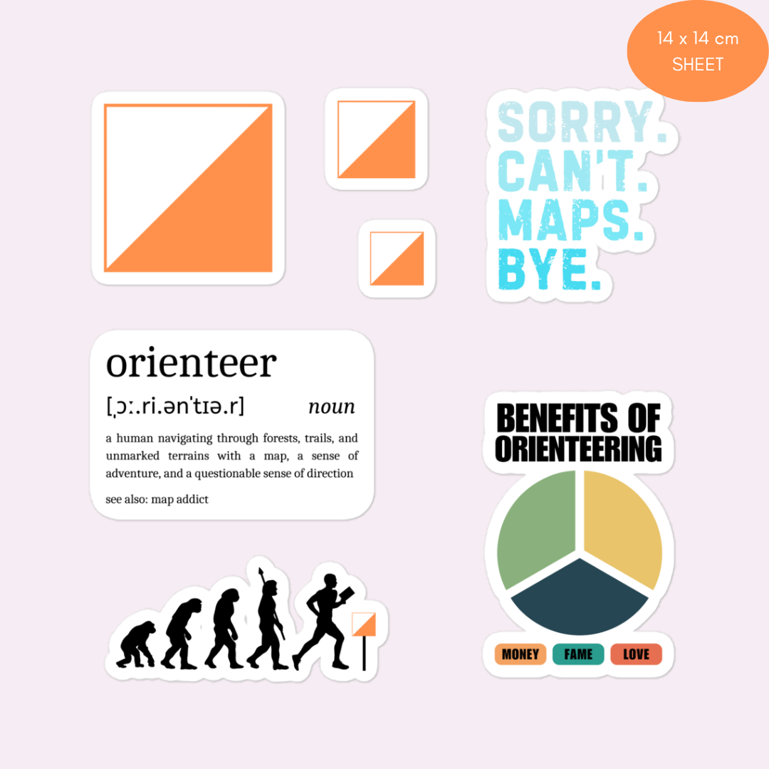 Orienteering Sticker Pack