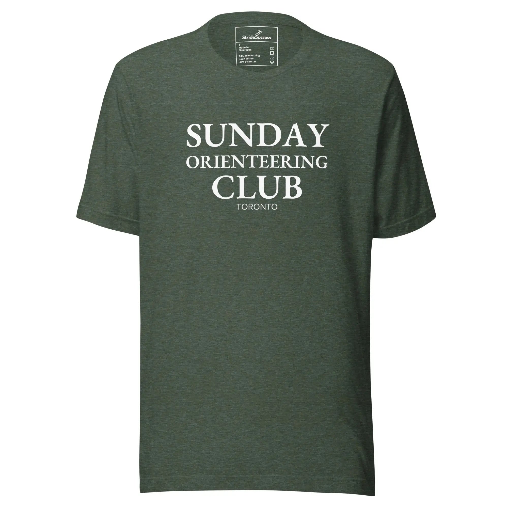 Custom City Sunday Orienteering Club T-Shirt 