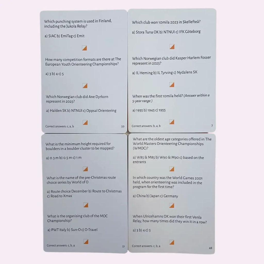 The Orienteering Quiz 