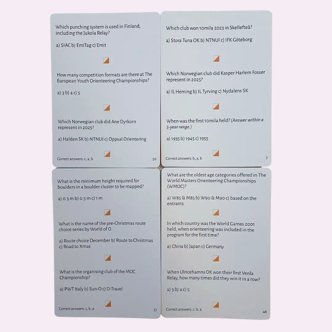 The Orienteering Quiz 